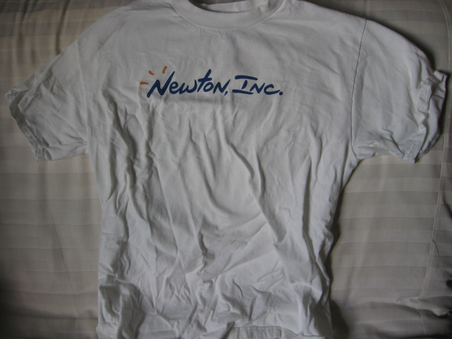 Front of Newton, Inc. Shirt